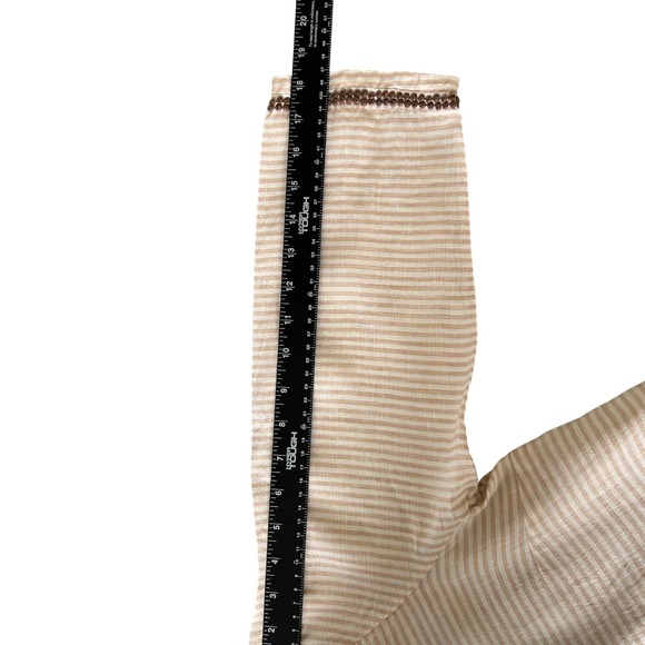 Tommy Bahama Linen Blend Striped V Neck Tunic Top Women's M/M - Picture 3 of 10